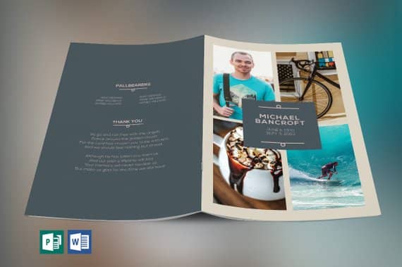 oceans funeral program