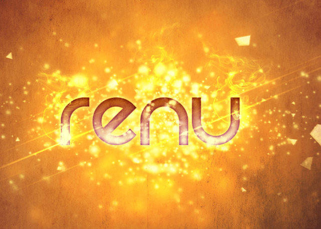 Renu Typography Tutorial PSD File