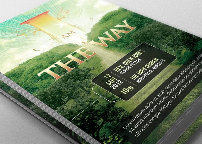 I Am The Way Church Flyer