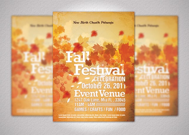 Church Fall and Harvest Festival Template
