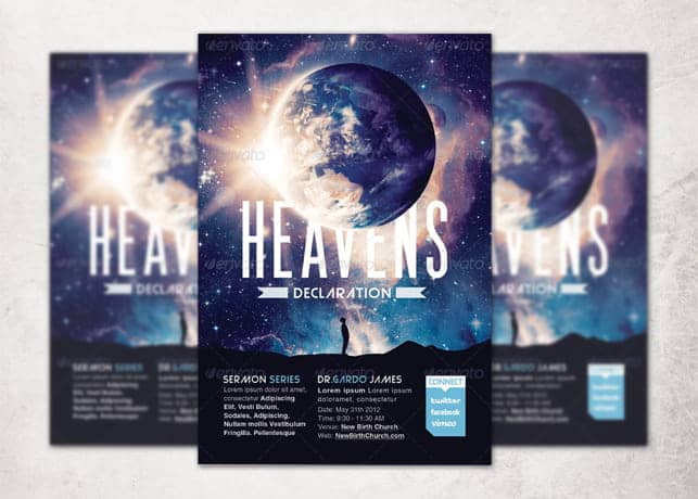 Heavens Declaration Flyer and CD Template