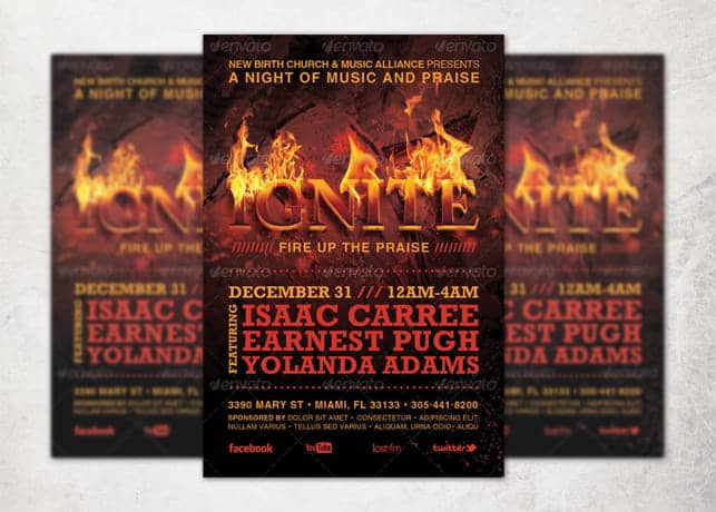 Ignite Church Flyer and CD Template