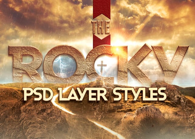 Rocky Photoshop Layer Styles