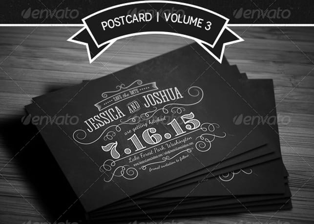 Save The Date Postcard Template