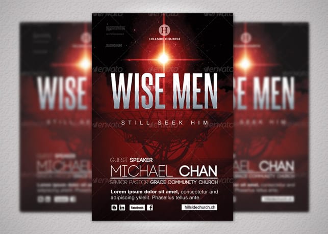 Wise Men Still Seek Him Church Flyer Template