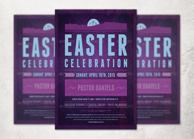 Easter Celebration Church Flyer Template