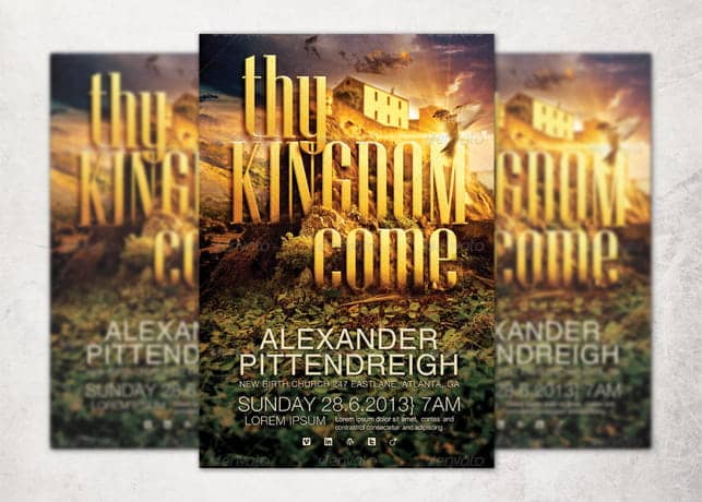 Thy Kingdom Come Church Flyer Template