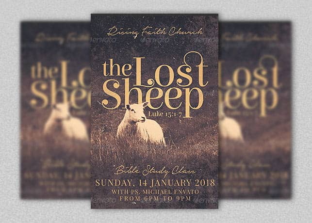 Lost Sheep Flyer Template
