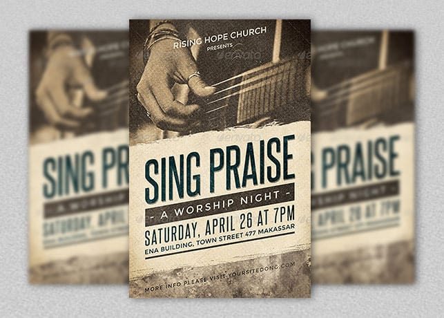 Sing Praise Flyer Template