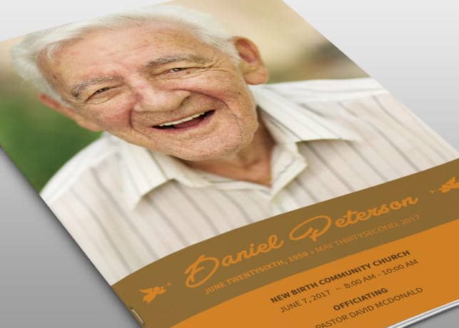 Naples Funeral Program Template