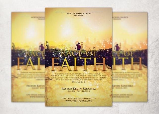 Race of Faith Church Flyer