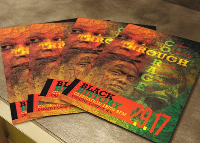 Black History Courage Flyer Template