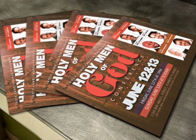 Men of God Conference Flyer Template