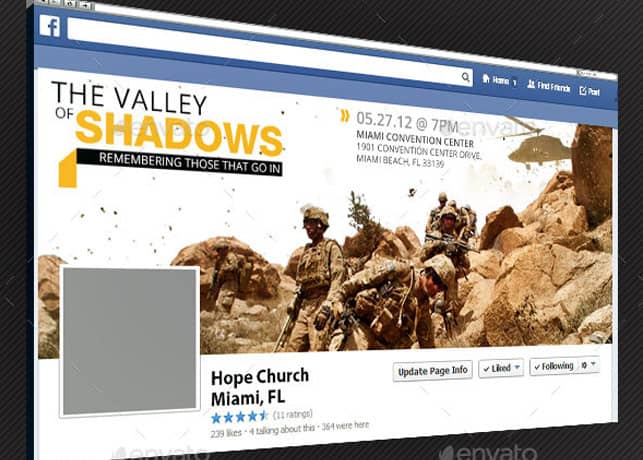 Valley Facebook Timeline Cover Template