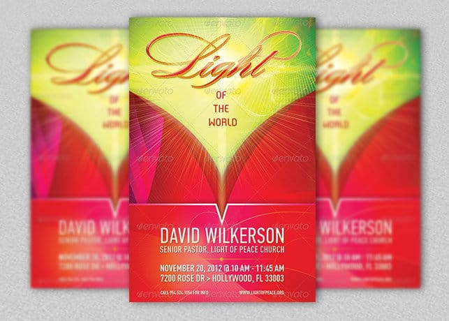 Light of The World Church Flyer Template