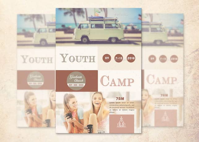 Youth Camp Flyer Template