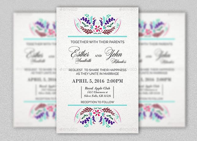Spring Wedding Invitation