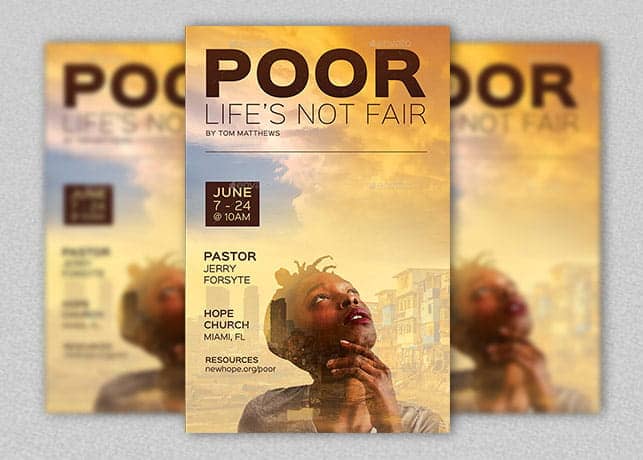 Poor Church Flyer and Poster Template