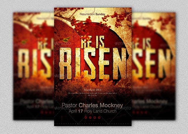 Risen Church Flyer Template