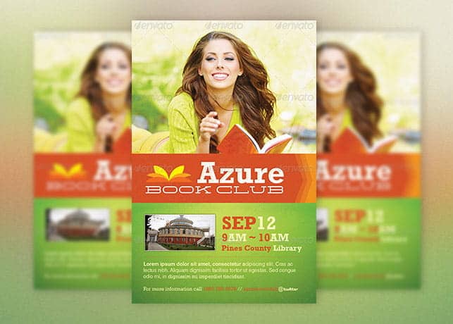 Book Club Flyer Template