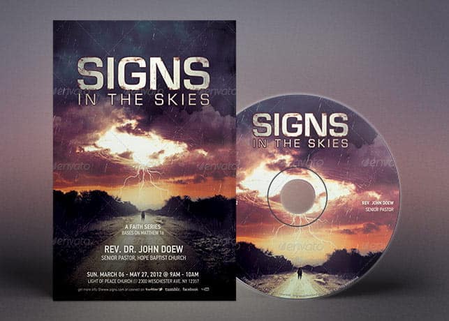 Signs Church Flyer CD Template