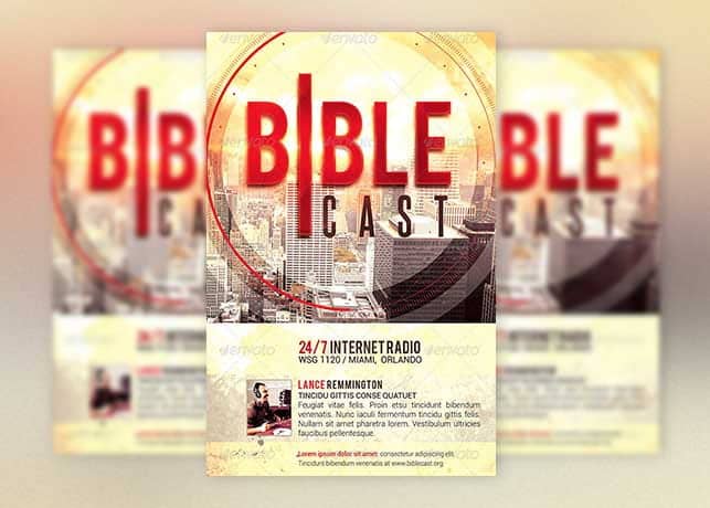 Christian Radio Flyer Template