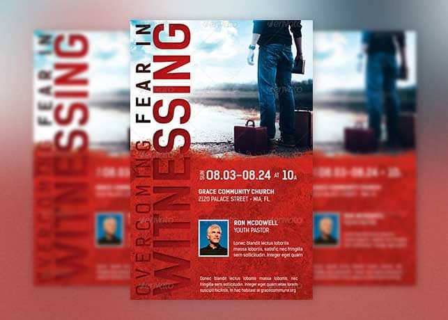 Overcoming Fear Church Flyer Template
