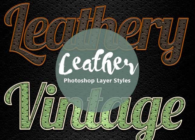 Perforated Leather Photoshop Layer Styles