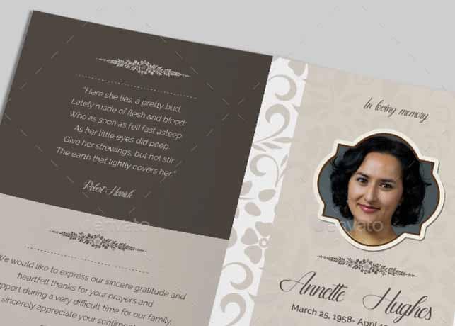 Funeral Program Template