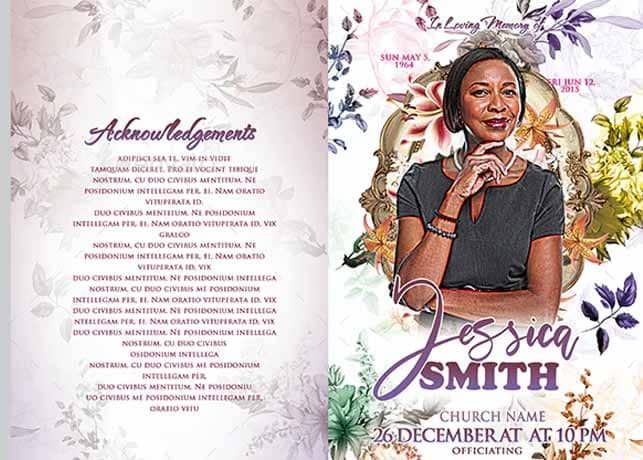 Funeral Program Template