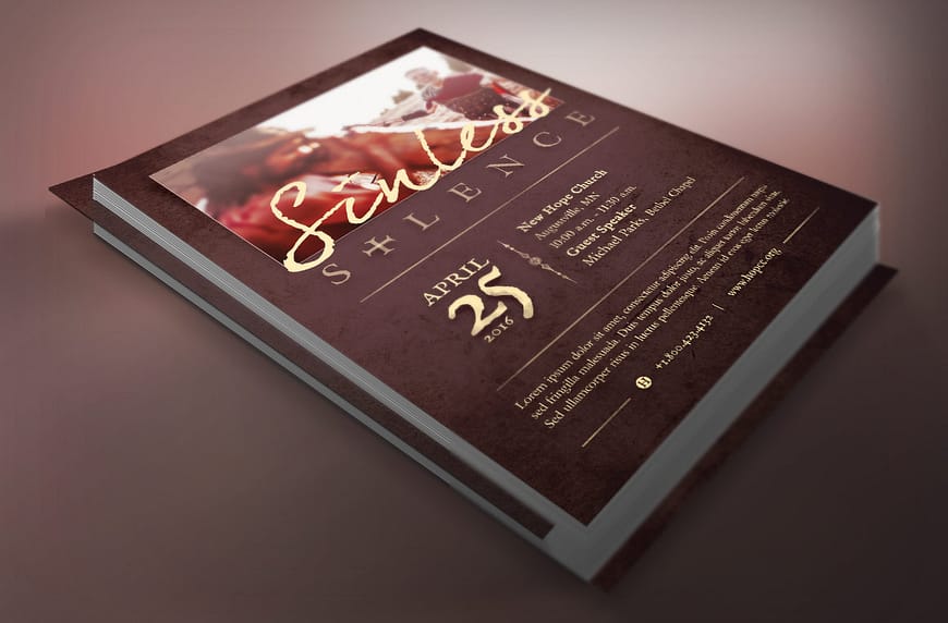 Sinless Christ Church Flyer Template