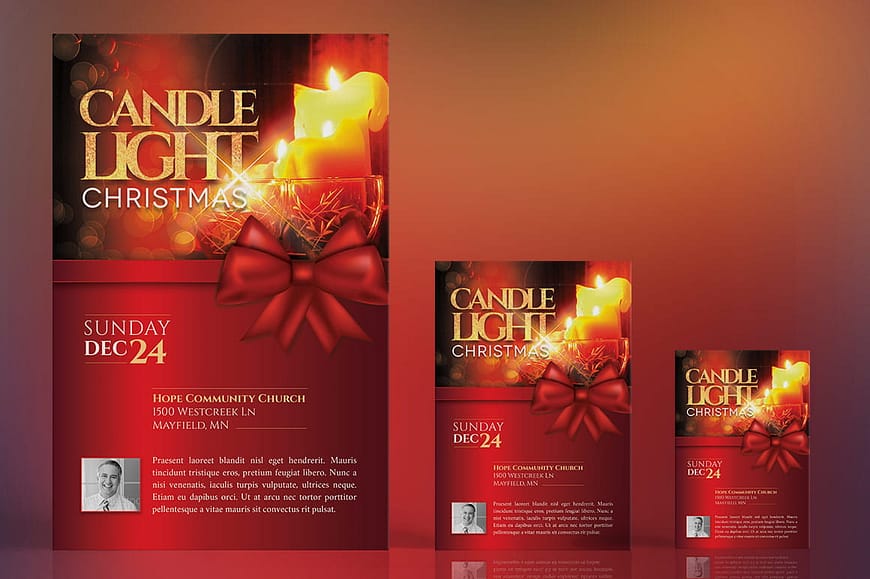 Christmas Candle Light Flyer