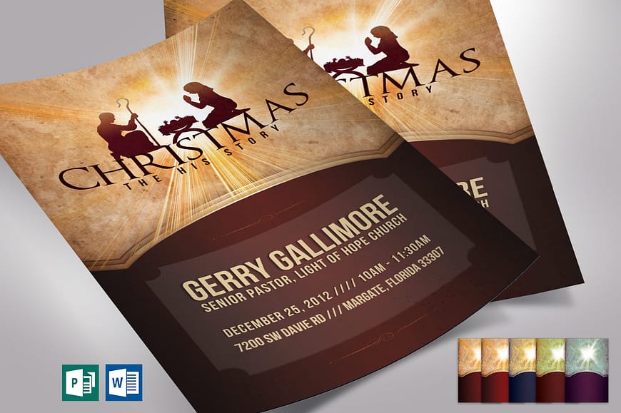 Christmas History Flyer