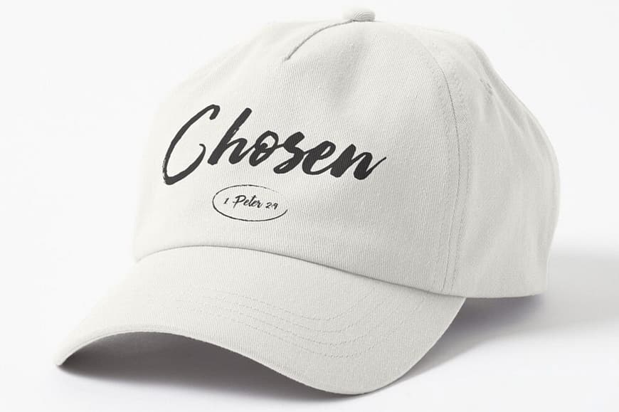 White Chosen Baseball cap
