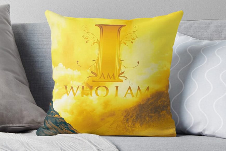 I AM Who I Am Throw Pillow