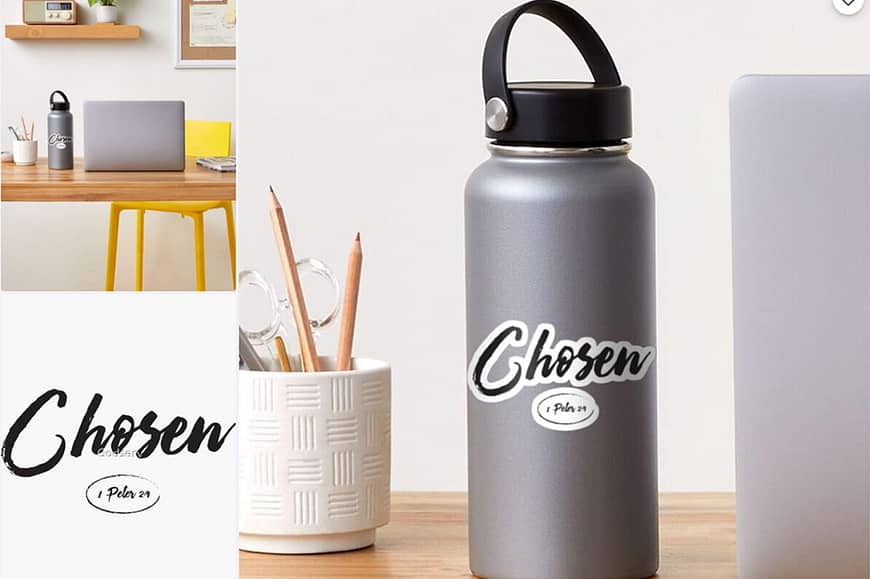 Chosen Christian Art sticker
