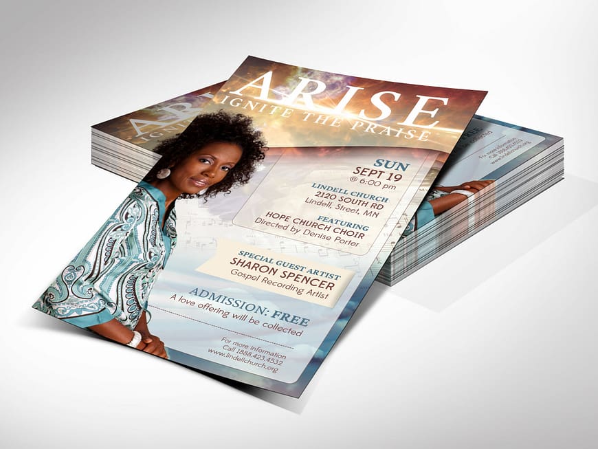 Arise Church Concert Flyer Template